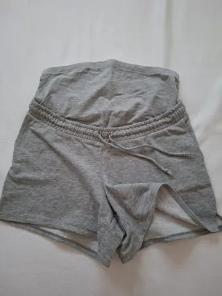 Pantalón corto premamá gimnasio gris