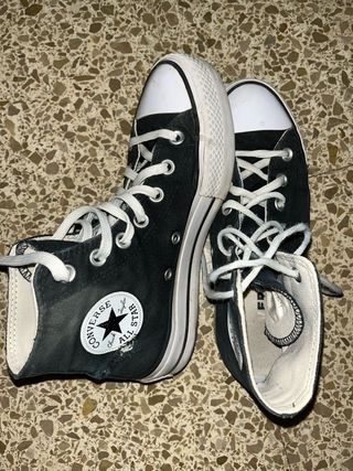Converse Negras Plataforma