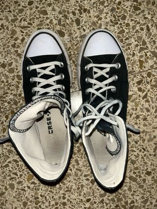 Converse Negras Plataforma
