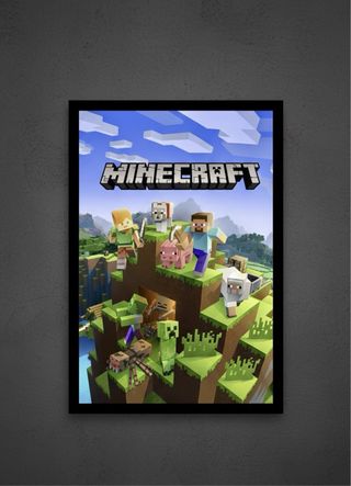 Poster Minecraft Classic con cornice A4