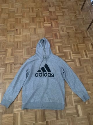 Sudadera Adidas Gris con Logo