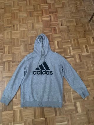 Sudadera Adidas Gris con Logo