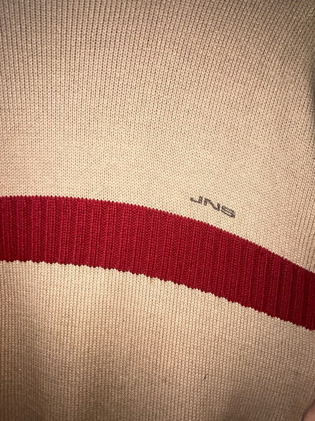 Jersey 4you beige y rojo