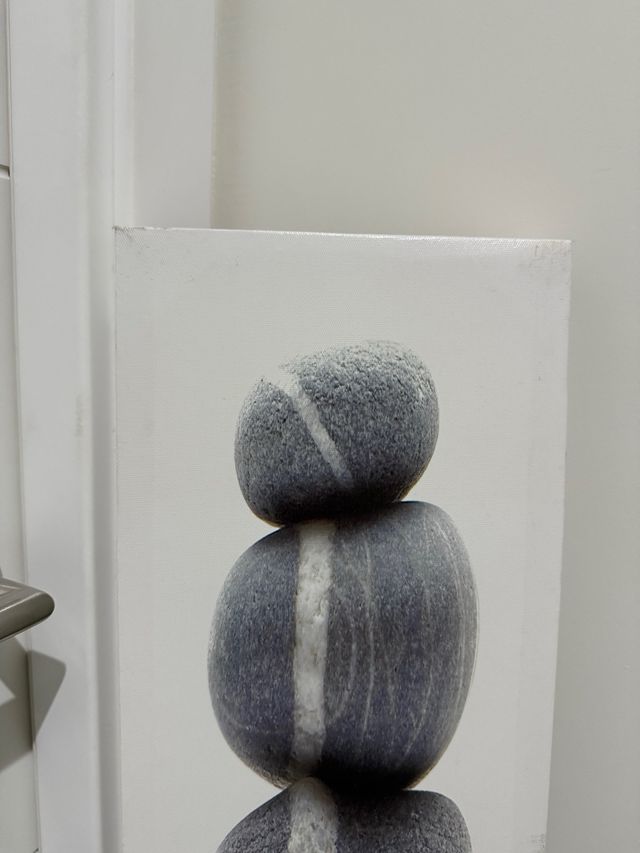 Cuadro Vertical Piedras Zen Decoración Pared