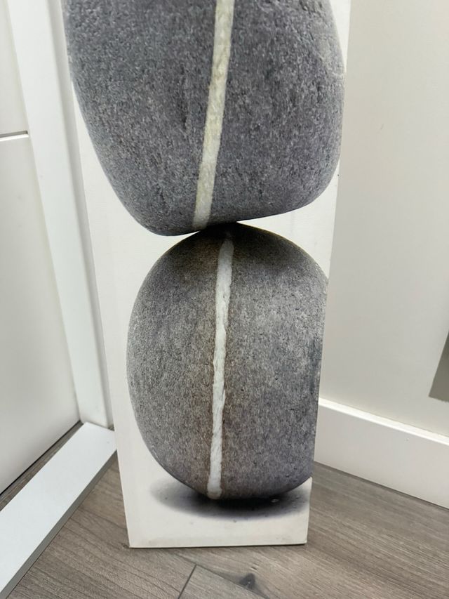 Cuadro Vertical Piedras Zen Decoración Pared