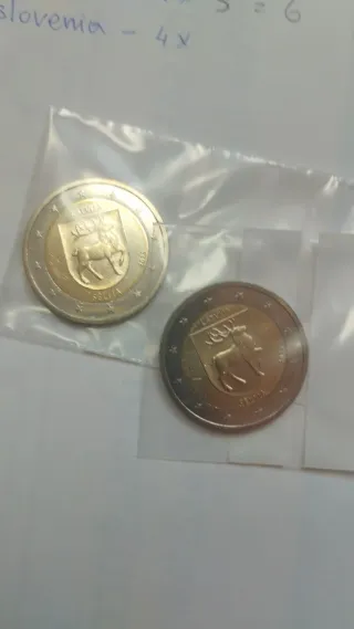 2 euros Letonia 2025 Sēlija UNC