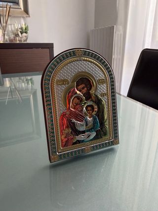 Icona della Sacra Famiglia in argento - Valenti