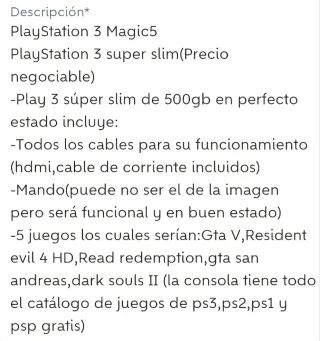  PS3 Leer imagen ✨️
