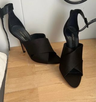 Sandalias tacón Zara negras
