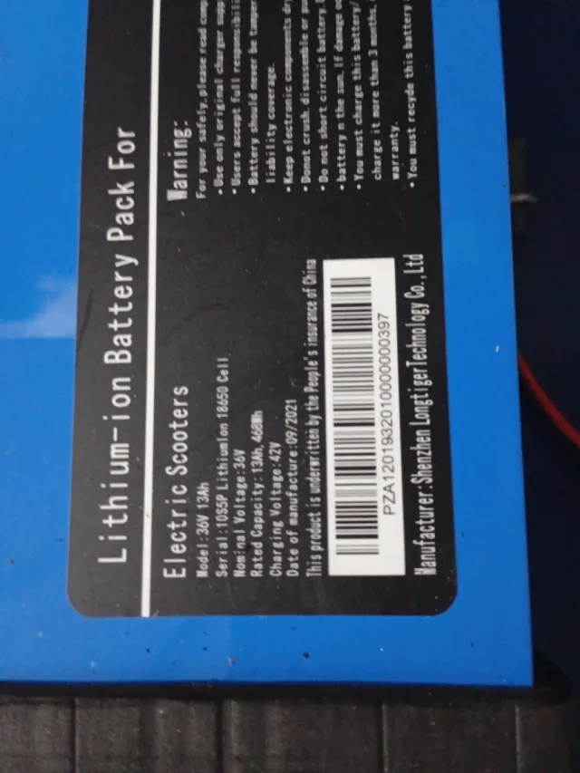 Batería 13Ah de patinete eléctrico