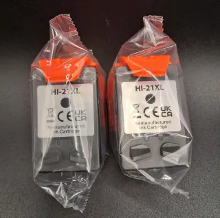 Pack 2 Cartuchos Tinta HP 21XL Negro