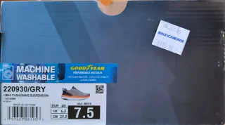 Deportivas Skechers Max Cushion Gris Naranja