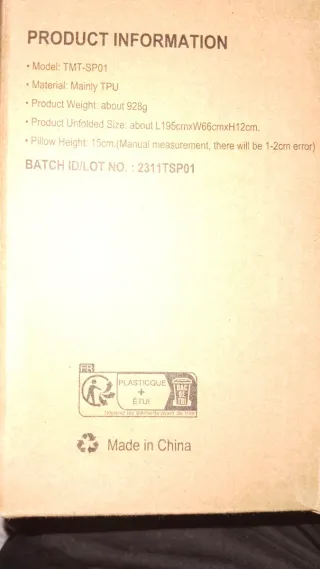 Colchoneta inflable para dormir