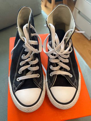 Converse Negras Mujer Talla 38