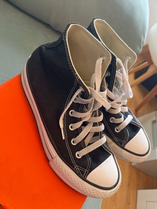 Converse Negras Mujer Talla 38