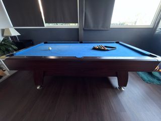 Mesa de billar azul 2,13m + mesa Ping pong 