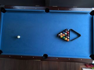 Mesa de billar azul 2,13m + mesa Ping pong 