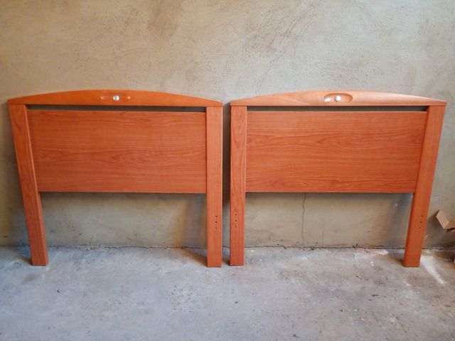 Cabeceros de cama de madera 90 cm (2 unidades)
