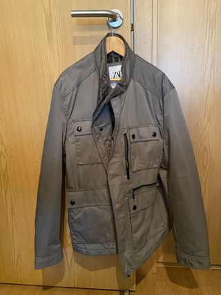 Chaqueta Zara Hombre Gris