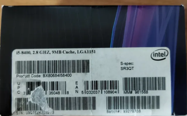 Intel Core i5-8400 8ª Gen LGA1151