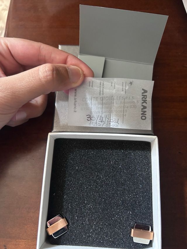 Gemelli Arcano Acciaio Oro Rosa Nuovi.