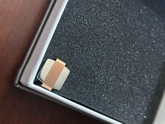 Gemelli Arcano Acciaio Oro Rosa Nuovi.