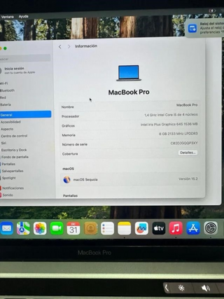MacBook Pro 256GB 2020 i5 8GB RAM