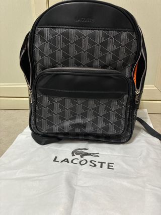 Zaino Lacoste nero monogramma