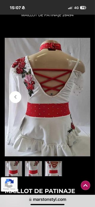 Maillot Patinaje Artístico T10-12 Marstonstyl