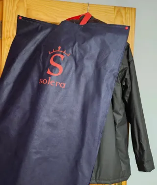Parka tipo Barbour encerada marrón Talla 18, niño 
