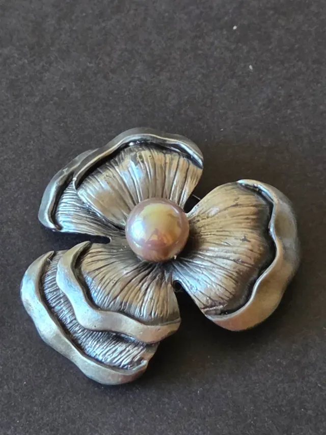 3 Broches Florales Perla