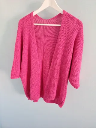 Chaqueta de punto manga corta