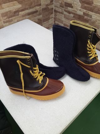 Botas Sorel Nieve Marrón y Amarillo