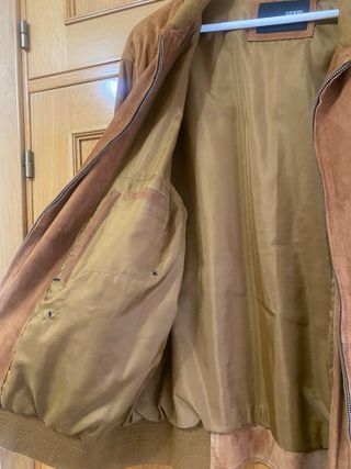 Chaqueta de ante Gerry marrón nueva