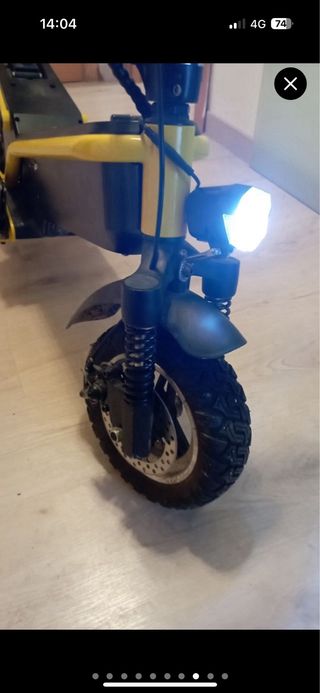 Patinete eléctrico con silla