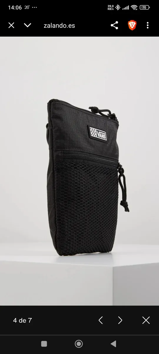 Bandolera pequeña negra marca Vans