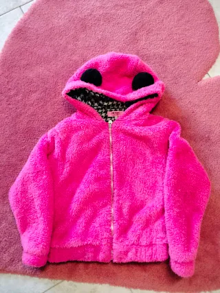 Giacchetto bimba Pink con cappuccio