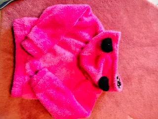 Giacchetto bimba Pink con cappuccio