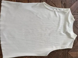 Top Zara Blanco y Dorado