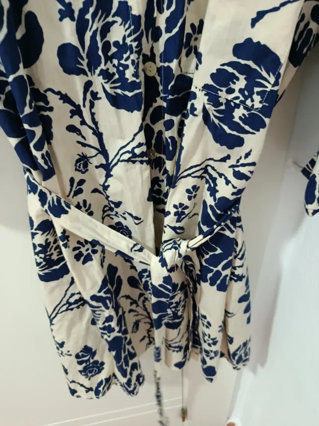 Vestido Zara camisero estampado floral