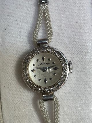 Reloj Hamilton Oro 14k Vintage Diamantes