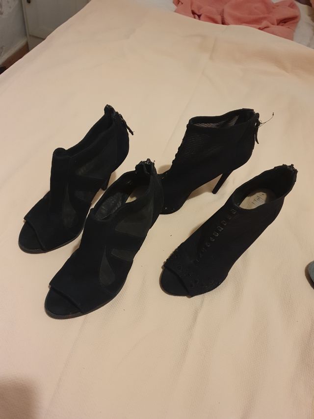 Botines Bershka Negro Talla 38