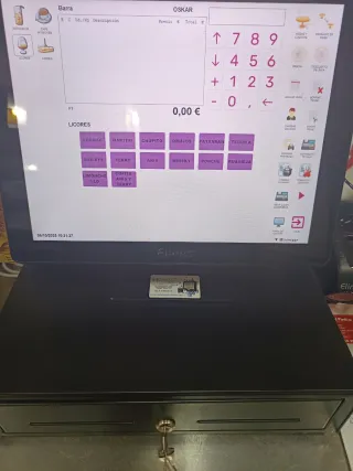 Caja registradora Elines Táctil + Cajón + impreso