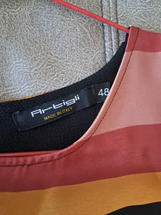 Vestido Forrado Manga Larga Rayas