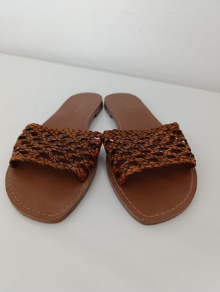 Sandalias Zara Yute Marrón Talla 37