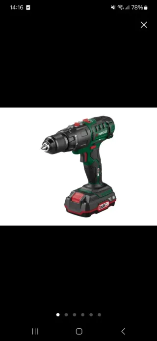 Taladro Atornillador Parkside 20V