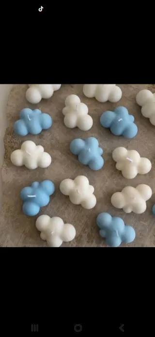 Candele a forma di nuvola