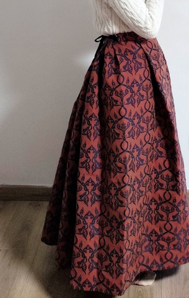 Falda Baturra Teja Brocada