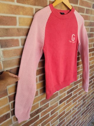 Suéter GANT Algodón Rojo y Rosa Talla S