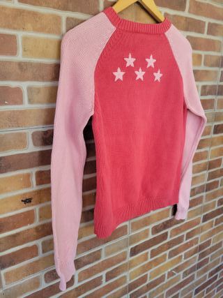 Suéter GANT Algodón Rojo y Rosa Talla S